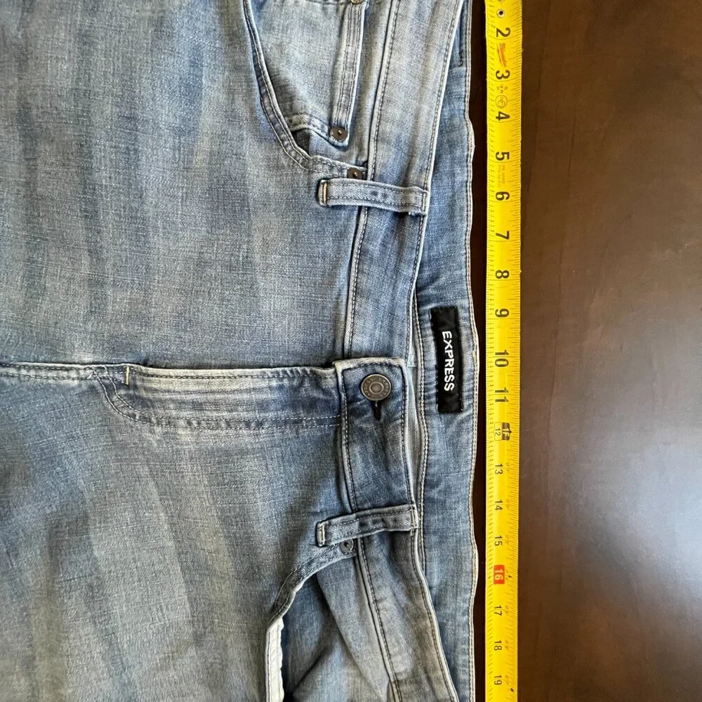 Express Mens Slim Fit Hyper Stretch Jeans Size 40x30 - Picture 2 of 4